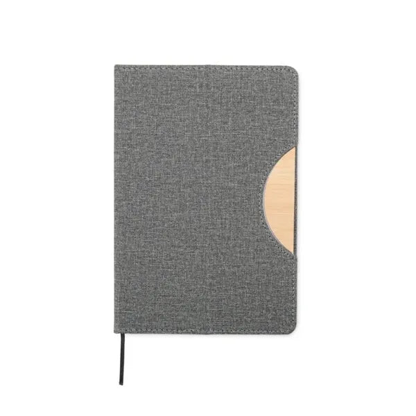 5.8"x8.3"Faux Bamboo Notebook with Phone Holder