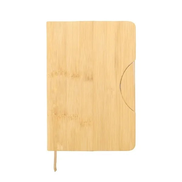 5.8"x8.3"Faux Bamboo Notebook with Phone Holder