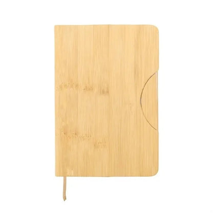 5.8"x8.3"Faux Bamboo Notebook with Phone Holder