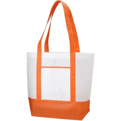 Promotional Two Color Non Woven Boat Tote Bag W/Handle 26"