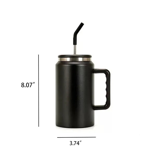 50oz. Stainless Steel Insulated Tumbler Straw Handle