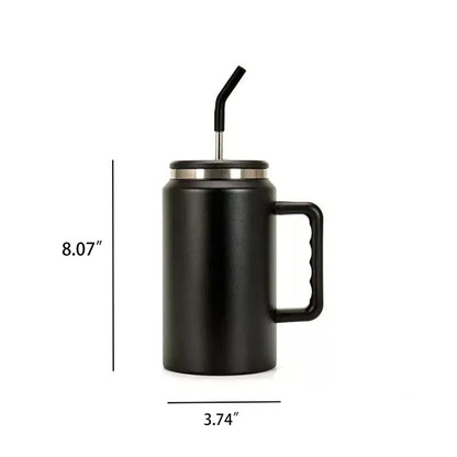 50oz. Stainless Steel Insulated Tumbler Straw Handle