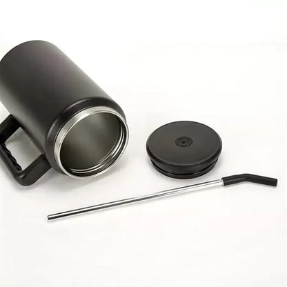 50oz. Stainless Steel Insulated Tumbler Straw Handle