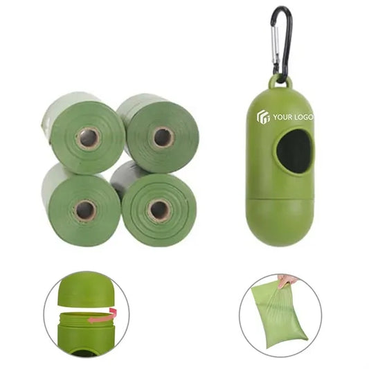 Ultra Thick Leak-Proof Cat Pets Dispenser and 4 Dog Poop Bag