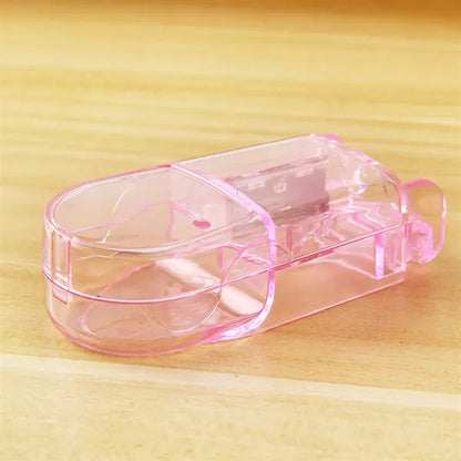 Transparent Pill Cutter Splitter with Storage for Seniors