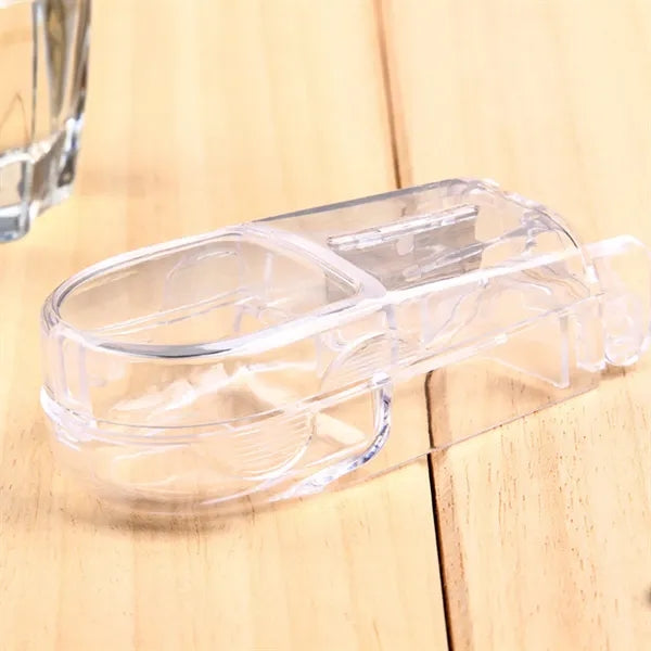 Transparent Pill Cutter Splitter with Storage for Seniors