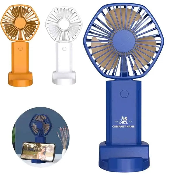 Handheld Fan with Phone Holder