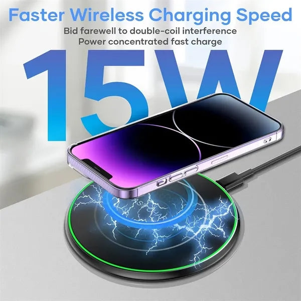 15W Wireless Fast Charging Pad