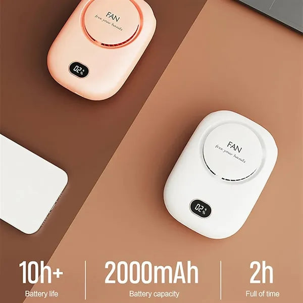 Bladeless USB Rechargeable Lazy Hanging Neck Waist Fans