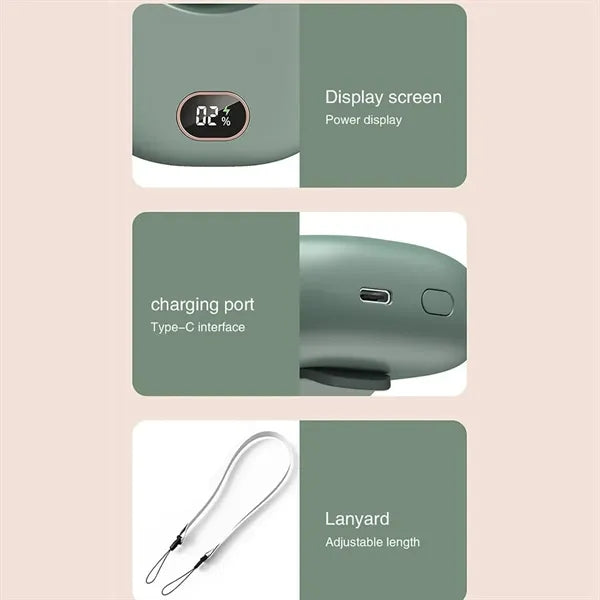Bladeless USB Rechargeable Lazy Hanging Neck Waist Fans