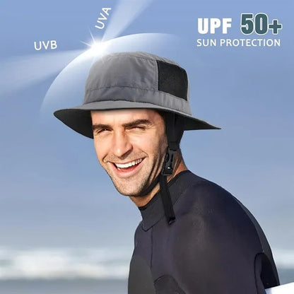 Quick Dry Surf Bucket Hat with UV Protection And Chin Strap