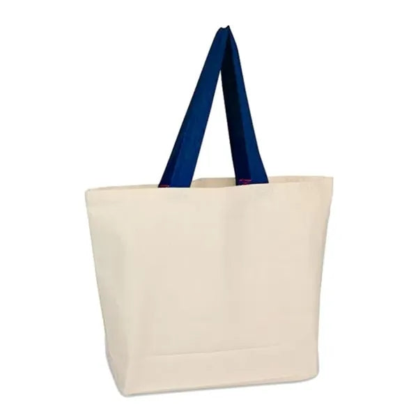 12 oz. Large Cotton Canvas bag with webbed handles