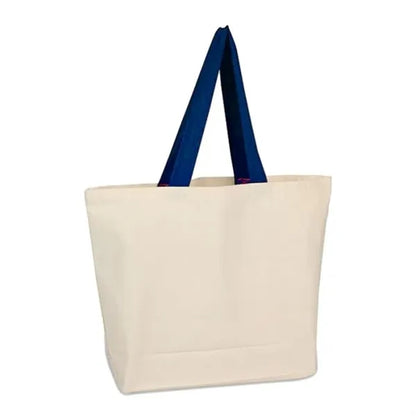 12 oz. Large Cotton Canvas bag with webbed handles