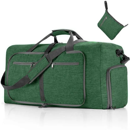 Large Capacity Foldable Travel Gym Bag Sports Duffel Luggage