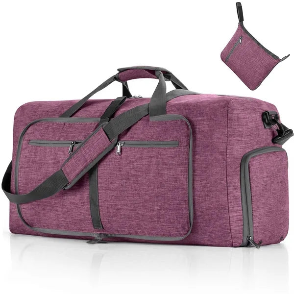 Large Capacity Foldable Travel Gym Bag Sports Duffel Luggage