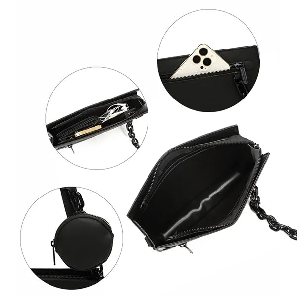 Minimalist Chain Box Shoulder Bag