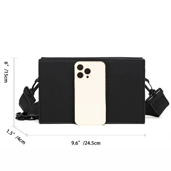 Minimalist Chain Box Shoulder Bag