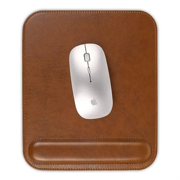 Leather Mouse Pad with Wrist Rest