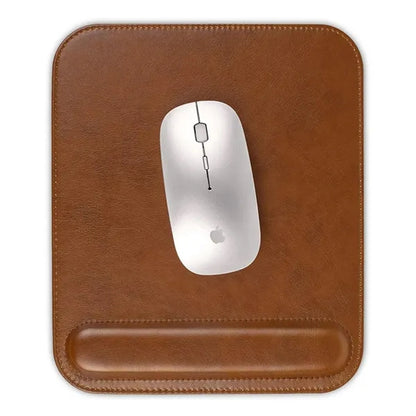 Leather Mouse Pad with Wrist Rest