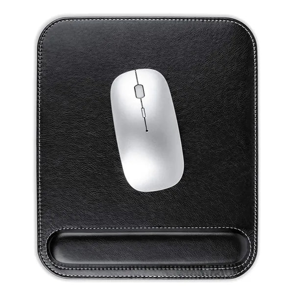 Leather Mouse Pad with Wrist Rest