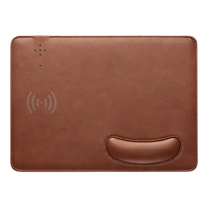 15W Wireless Charging Leather Mouse Pad