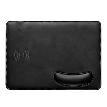 15W Wireless Charging Leather Mouse Pad