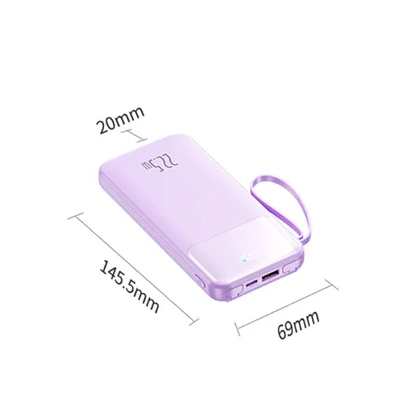 10000mAh Power Bank Pack Fast Charger