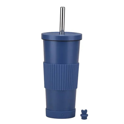 24oz. Stainless Steel Insulated Boba Tumbler with Straw