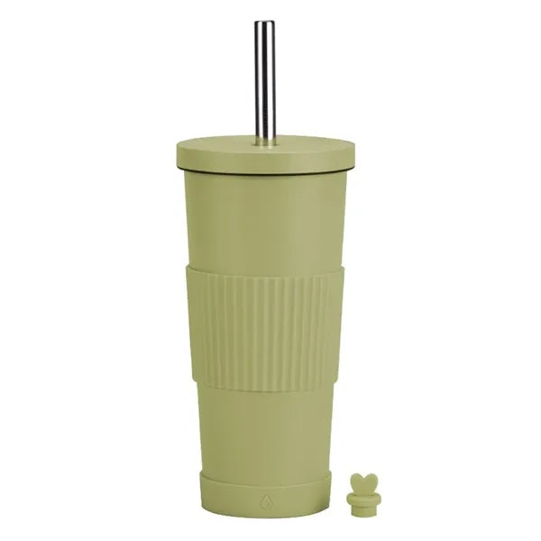 24oz. Stainless Steel Insulated Boba Tumbler with Straw