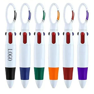 Retractable Shuttle Pens with Carabiner Clip