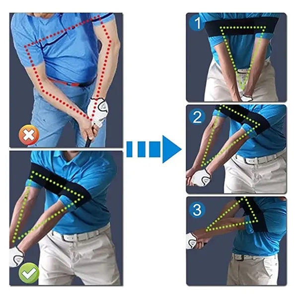 Custom Golf Swing Training Aid-Swing Correcting Arm Band