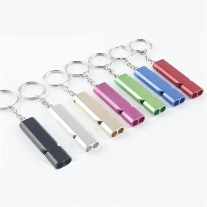 Double-Tube Survival Whistle for Outdoor