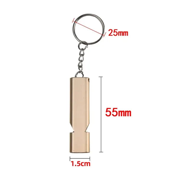 Double-Tube Survival Whistle for Outdoor