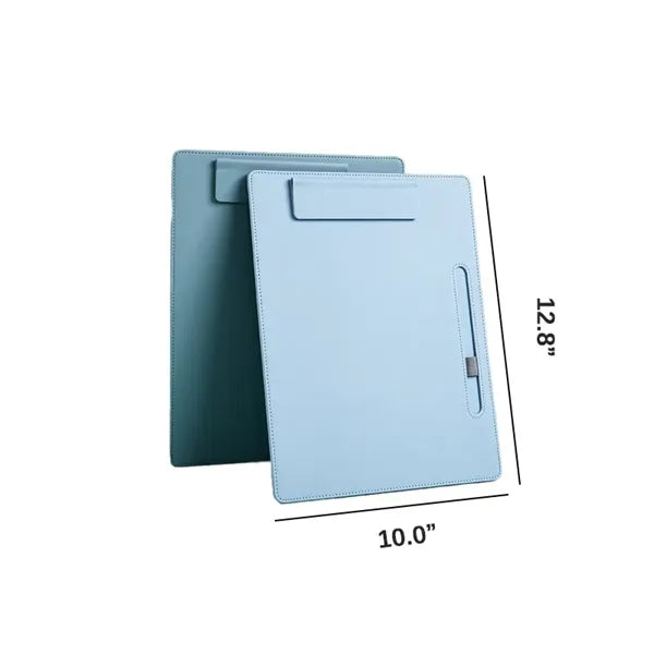 Leather Notepad Clipboard Folder & File Binder w/ Pen Loop