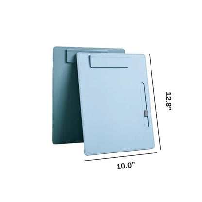 Leather Notepad Clipboard Folder & File Binder w/ Pen Loop