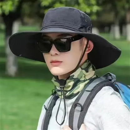 Custom Unisex UV Protection Wide Brim Sun Hat for Hiking