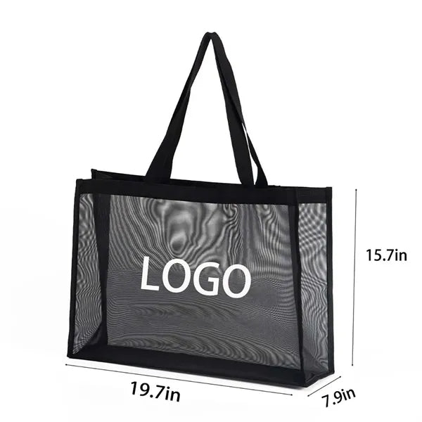 Large Capacity Mesh Shopping Breathable Beach Tote Bag