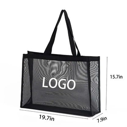Large Capacity Mesh Shopping Breathable Beach Tote Bag