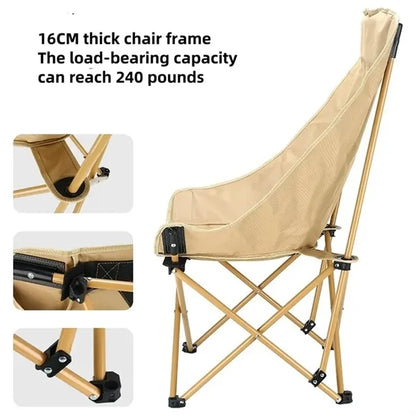 Folding Chair Portable High Back Recliner