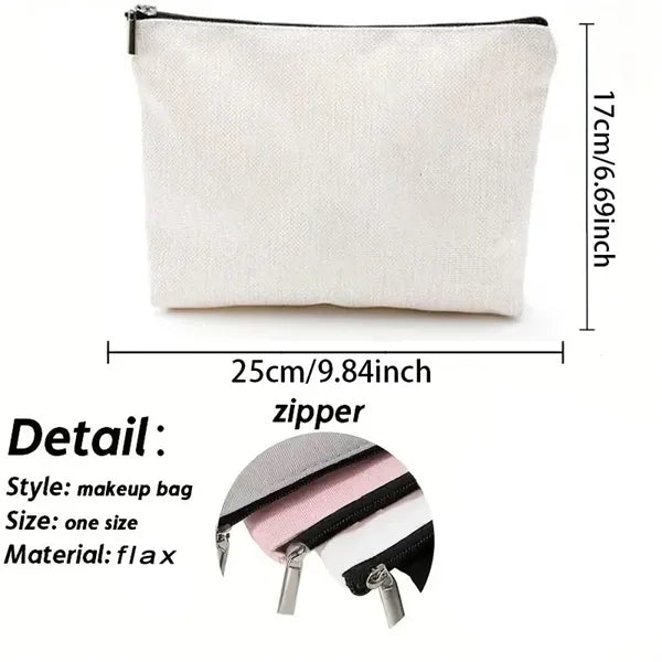 9.8'' Canvas Zipper Bag