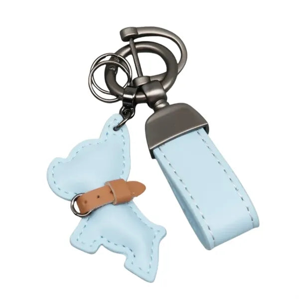 Leather Dog Keychain