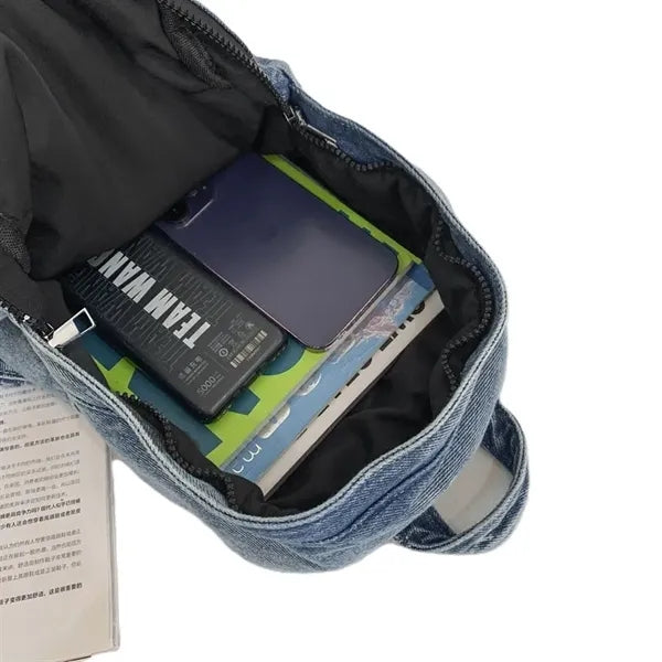 Denim backpack