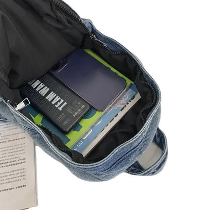Denim backpack