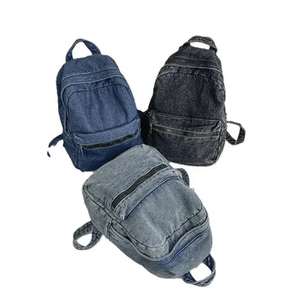 Denim backpack