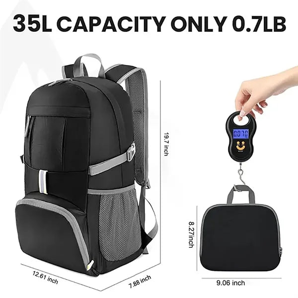 Ultralight Packable Foldable Travel Camping Sports Backpack