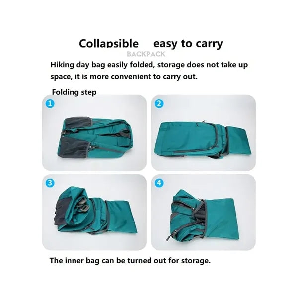 Foldable Daypack Large Capacity Solid Computer Backpack