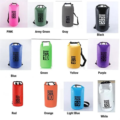 3L Floating Waterproof Bag Roll Top Dry Backpack
