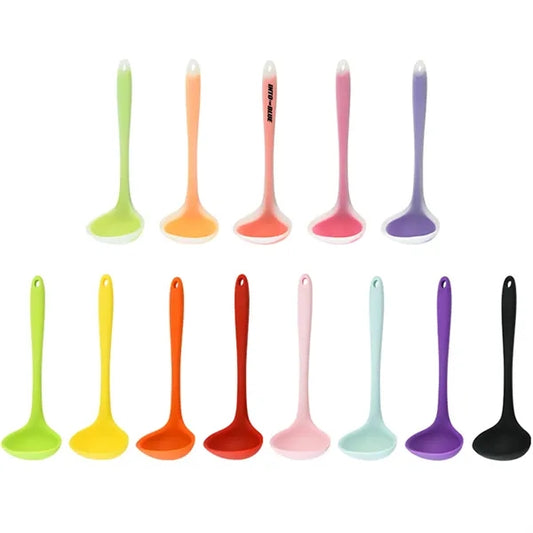 Silicone Long-Handle Ladle for Cooking