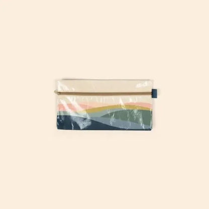 ZIP FRONT POUCHES - LAMINATED NON-WOVEN RPET - MEDIUM