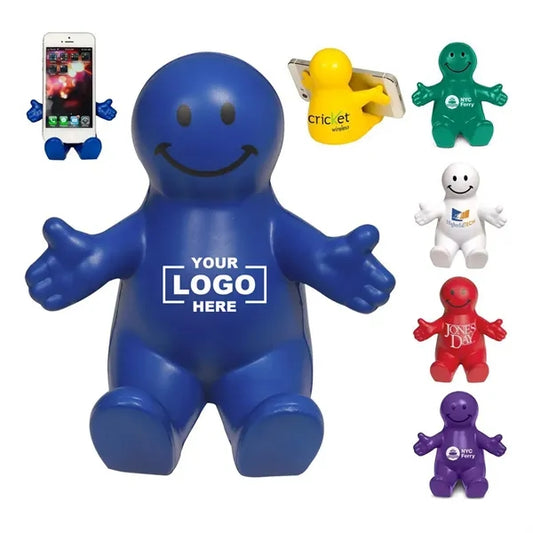 Multi Size Squeezable Smile Dude Phone Holder